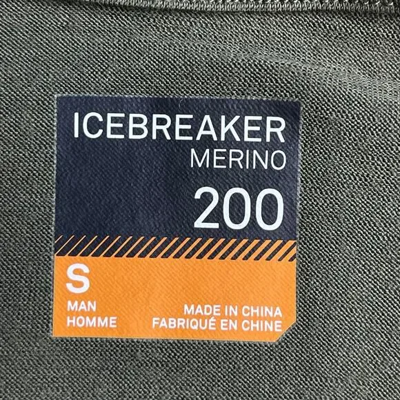 Icebreaker Merino 200 Oasis Long Sleeve Half Zip Base Layer Top size Small New - Picture 4 of 16